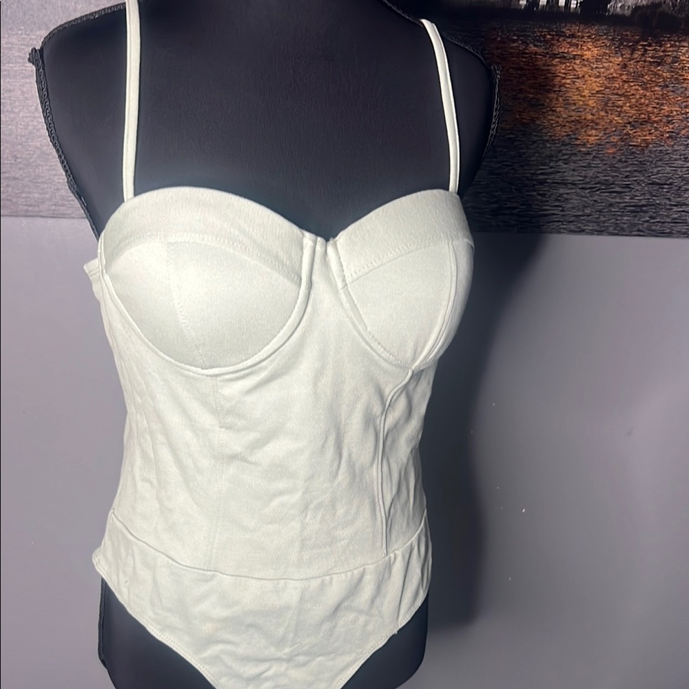 Private Label Cream Bustier Top